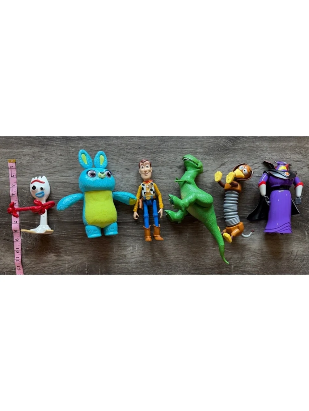 Disney Pixar Toy Figure Lot Woody Rex Forky Bunny Zurg Slinky Toy Story Mixed